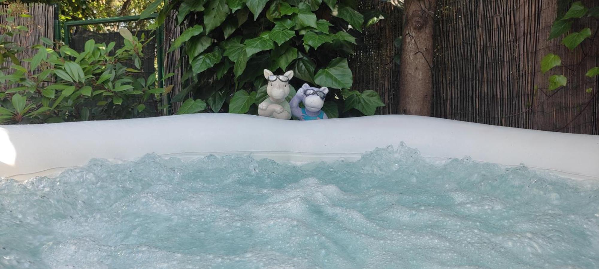 Joli Studio Climatise Avec Jacuzzi Prive Et Entree Independante Fréjus Buitenkant foto